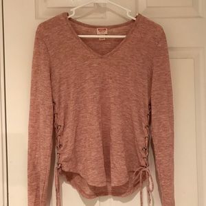 Pink long sleeve top
